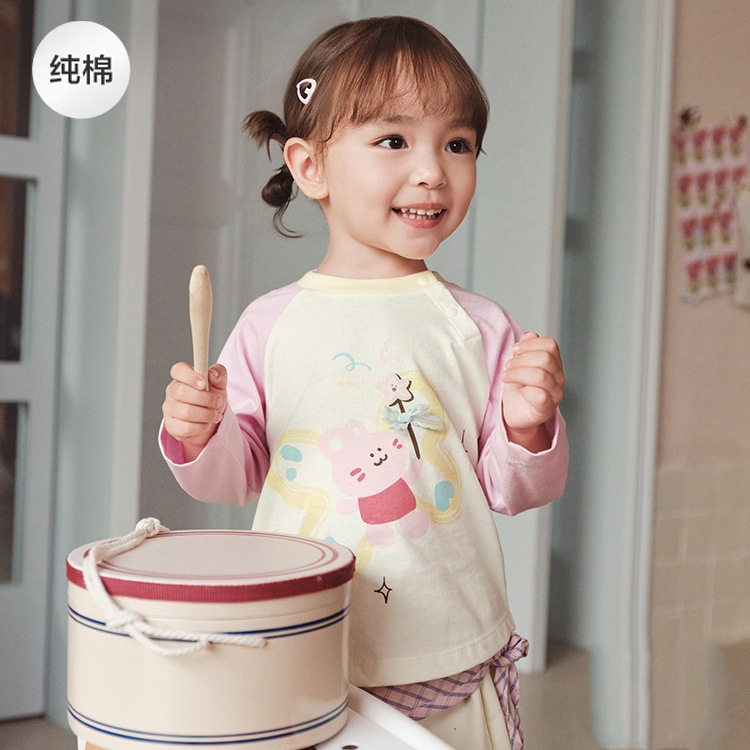 儿童新款春秋款长袖打底衫男童女童纯棉T恤婴幼儿幼童休闲秋衣潮,淘宝优惠券,粉丝福利购,淘宝优惠卷