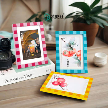 Scandinavian Ins Style Imitation Solid Wood Photo Frame Living Room Table Picture Frame Polaroid Photo Frame Decorative Picture Frame Empty Frame