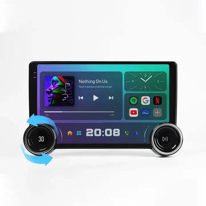 Variable car machine central control large screen navigation 10.1 inch car machine large screen navigation 2K intelligent Android all-in-one machine double knob
