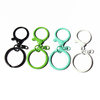 Color paint zinc alloy round Dragon keychain lobster buckle 8-word 3-piece set DIY jewelry buckle accessories toy hanging buckle