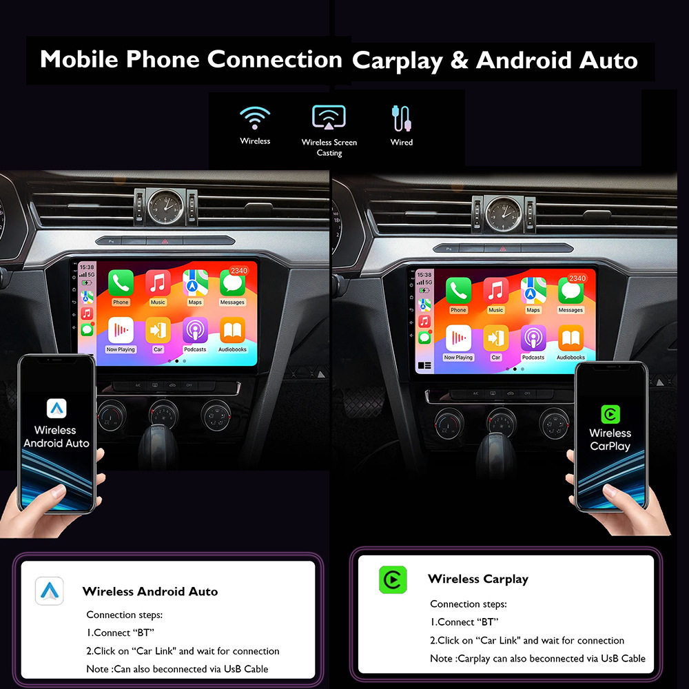 Android 14 Carplay Car Qualcomm Car Radio for Hyundai I10 2007 2008 2009