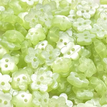 Resin Colorful Two-Eye Plum Blossom Buttons Single-Sided and Double-Sided Silver Powder Shirt Children's Clothing Women's DIY Decorative Buttons