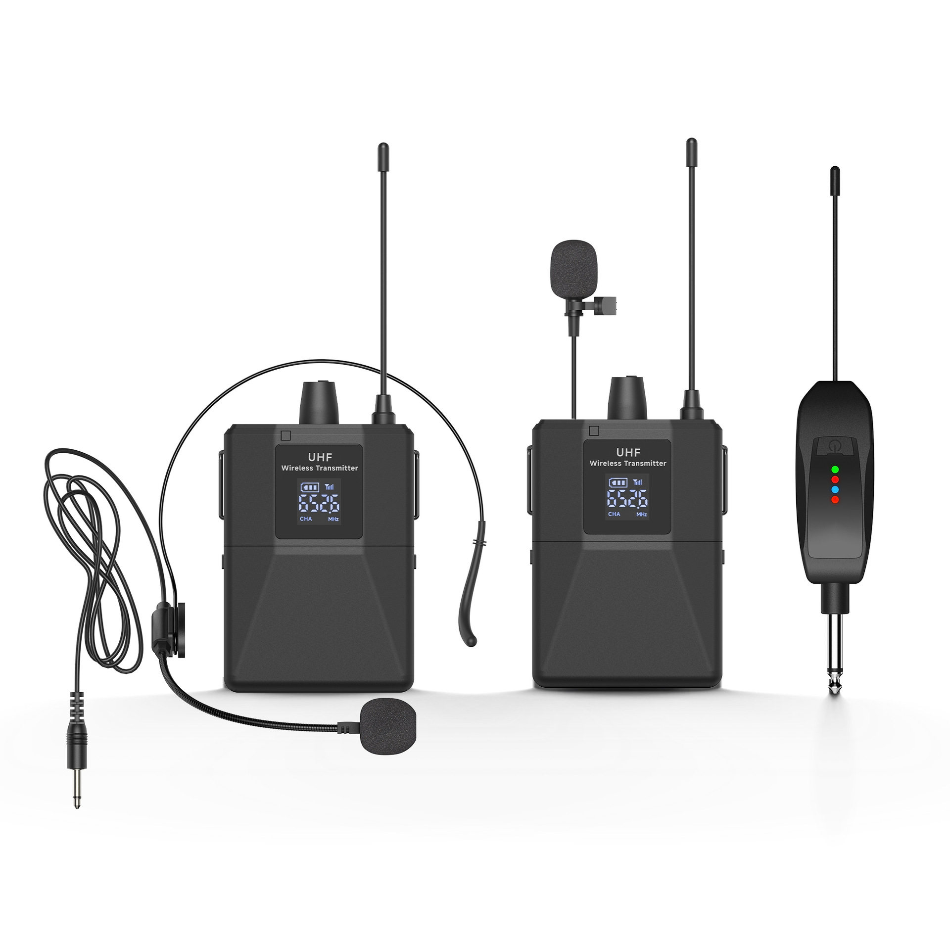 Wireless Lavalier Microphone, Universal Microphone for Classroom Lectures, Small Bee Bodypack Headset, Chest Microphone
