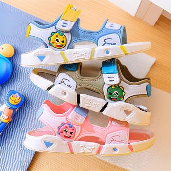 2025 Spring and Summer New Boys' Soft-soled Sandals Large Size Fashionable All-match Sandals in stock