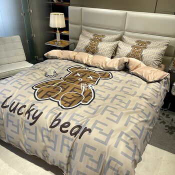 Light Luxury Style Ice Silk Four-Piece Set Washed Silk Bedding Dormitory Three-Piece Set Four-Season Quilt Cover Bed Sheetss