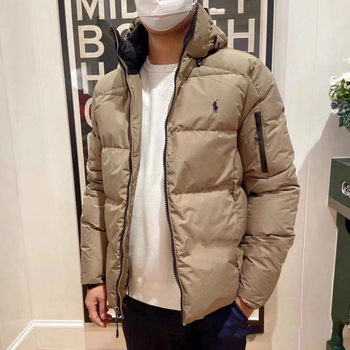 Cross-Border Rl down Jacket Classic Pony Embroidered down Jacket for Men and Women, Winter Atmosphere, Warm and Hooded