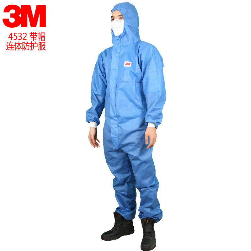 3M4532 conjoined protective clothing anti-radiation anti-dust work Labor protective clothing anti-chemical clothing conjoined painting anti-static