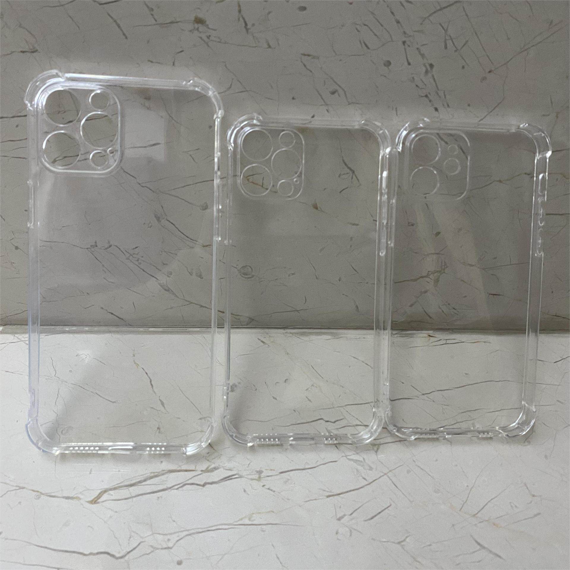 Suitable for Iphone17 Mobile Phone Case Apple 13 Silicone Four-Corner Airbag 16 Transparent 11 Anti-Fall XS Protective Cover Anti-Slip