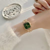 Fashion simple small square watch women retro literature cross-border small fragrance quartz watch high sense small gold watch a generation of hair