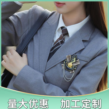 Japanese sailor suit JK uniform tie student shirt college style bow collar flower bow tie men and women tie-free