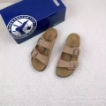 Sand color thick sole sandals
