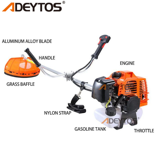 44-5 Side-Mounted Lawn Mower Power System Two-Stroke Gasoline Brush Cutter Grass Trimmer Brush Cutter Accessories