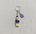 Donald duck + purple building blocks