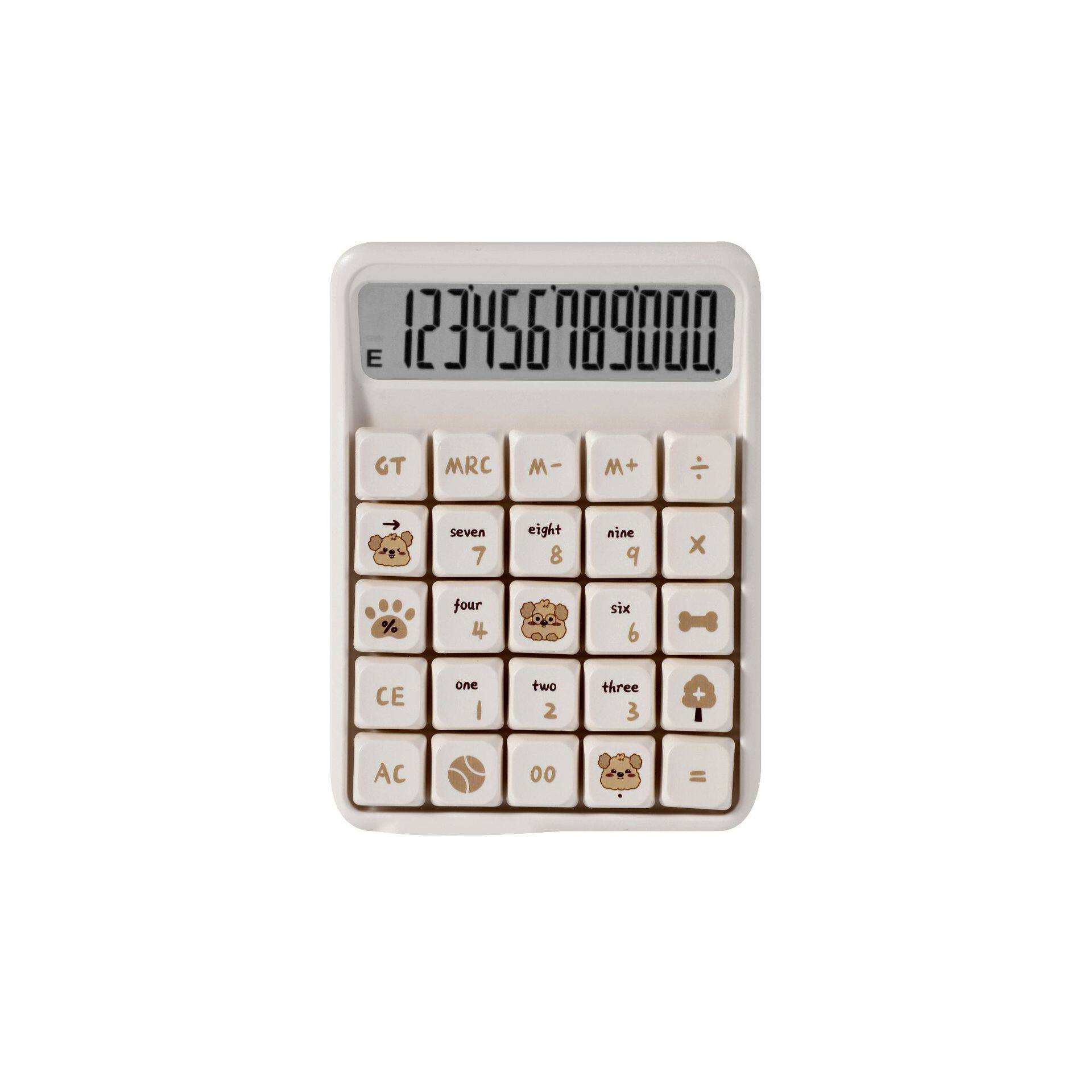 7258个性来袭机械可拆按键彩色桌面计算器可爱卡通12位大屏计算机