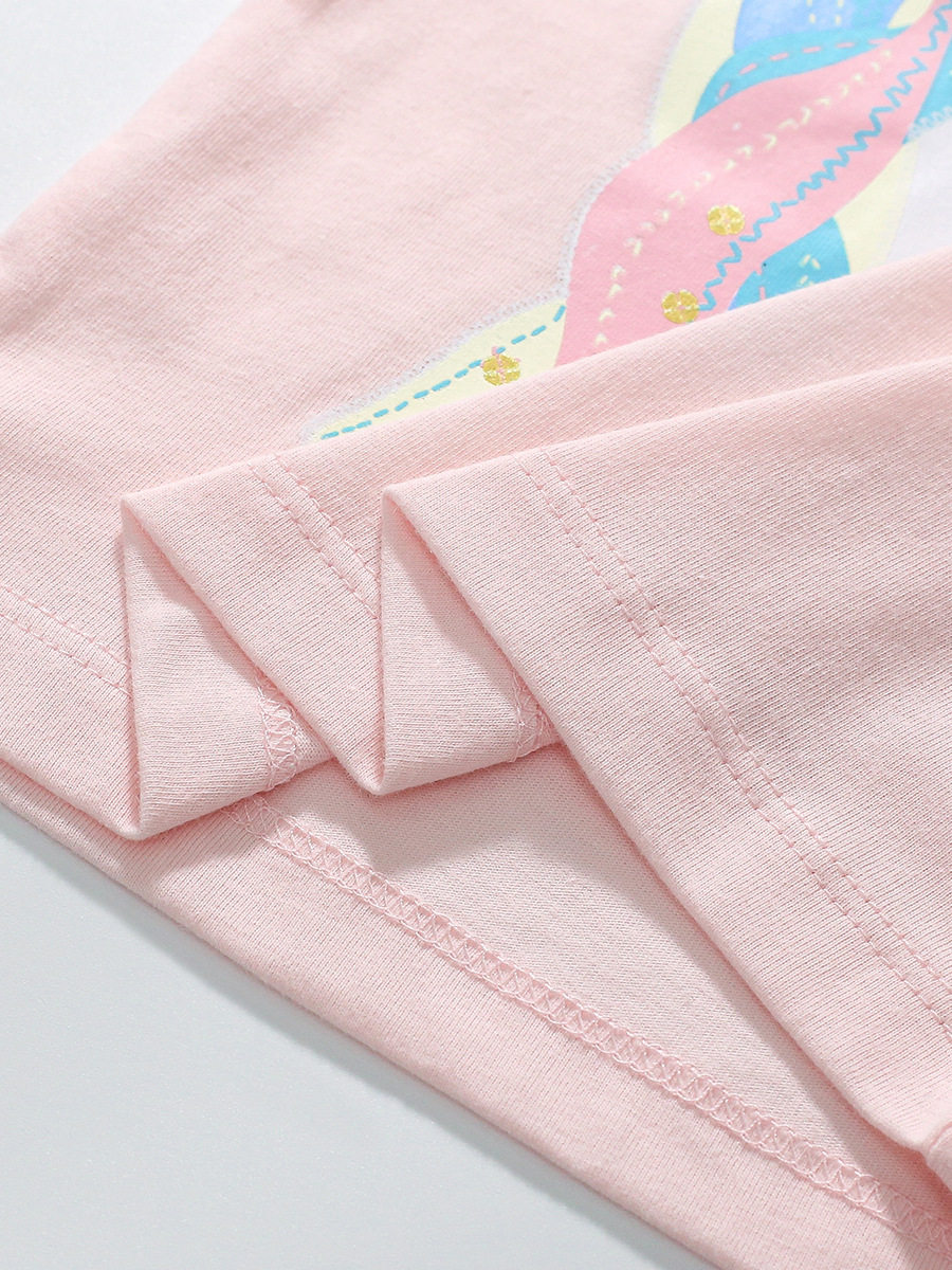 Girls' T-shirt, New Summer Kids' Clothing, Cotton Short-sleeve Kids' T-shirt