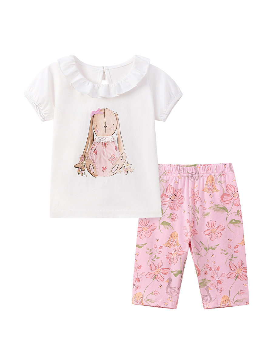 Special Supply Cartoon Girls' Set, Cute Summer Baby Girls' Clothing, Kids' 2-piece Set