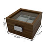 Spot wholesale pear grain wood 2 watch display storage box couple pair watch packaging box double Watch gift box