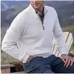 Cross-Border 2024 Amazon Independent Station Men's Sweater Base Men's Warm Sweater Ready for Sale