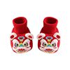 National Trendy Dragon Tiger Head Socks Shoes Baby Red Full Moon Grab Week Soft Bottom Tiger Head Cotton Shoes Chinese Style Baby Floor Socks 194