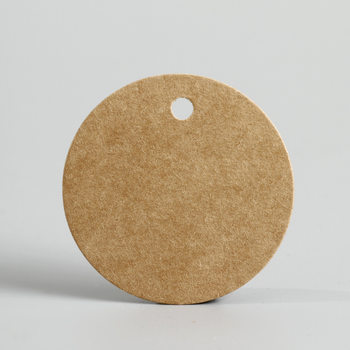 Kraft Paper Round Hang Tags in Stock Clothing Barcode Labels Children's Decorations Hang Tags Custom Specialty Certificate Wine Labels