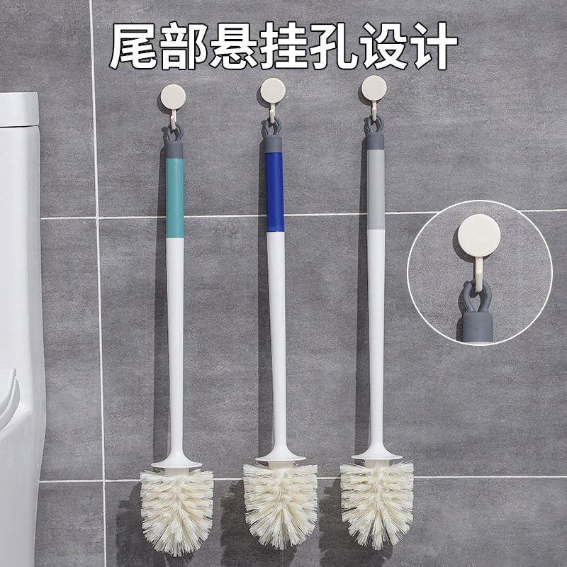 Long-Handled Toilet Brush Multifunctional Toilet Cleaning Brush Hard-Bristled Decontamination Hotel Household Wholesale Bathroom Cleaning Tools