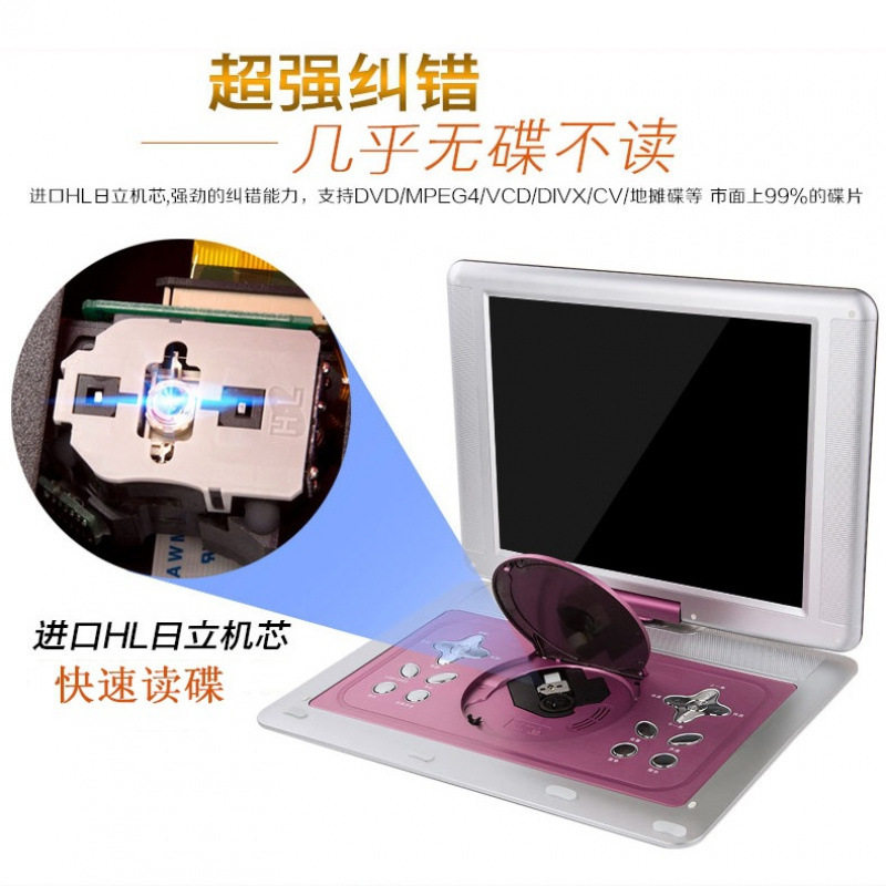 Mobile Dvd Player Portable Evd Dvd Player Vcd Home Kidsren's Disc Cd with Tv Integrated
