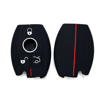 Suitable for old Mercedes-Benz gla200 silicone key set B/C200L/a180L/glc/GLK honeycomb red line