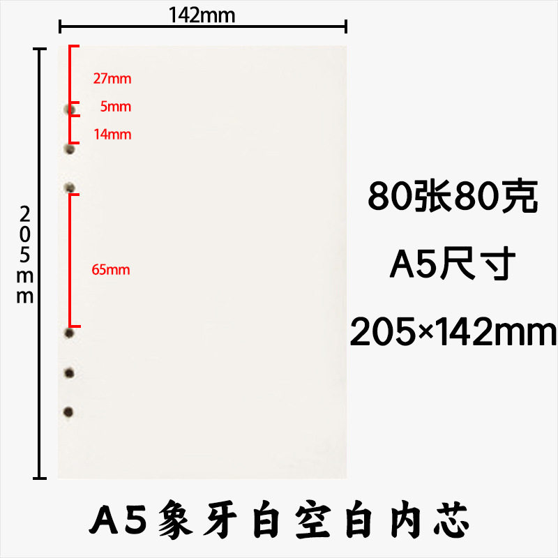 A5六穴ブランク