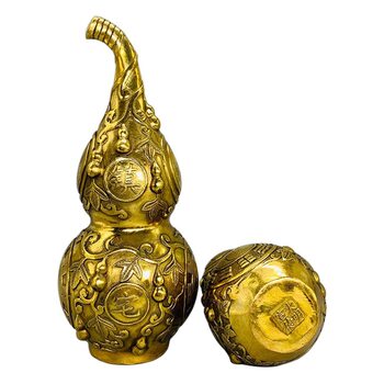 Factory wholesale one-piece copper gourd ornaments gossip brass gossip gourd home crafts
