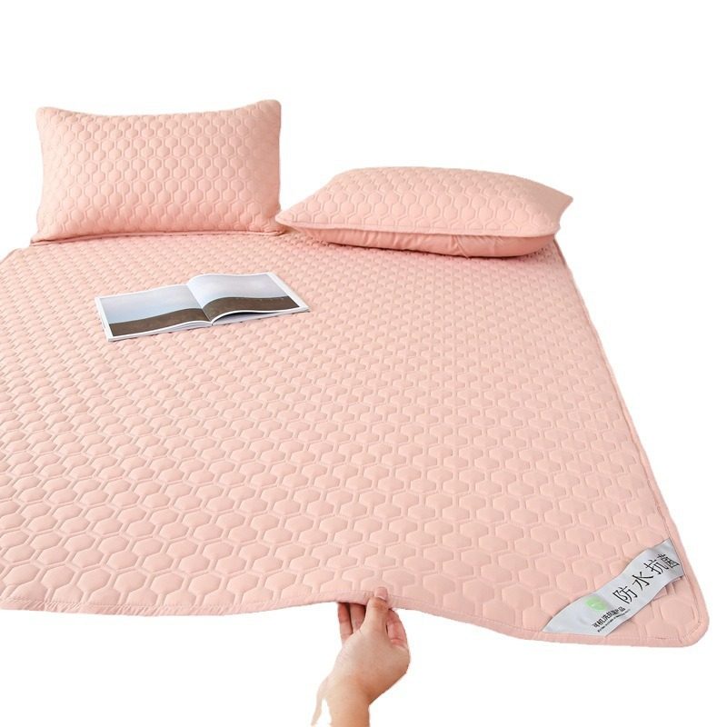 Class A Cotton Solid Color Waterproof Mattress Urine-proof Dirty-proof Thin Mattress Tatami Soft Mat Simmons Protective Mat Cross-border