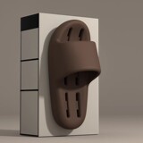 Протекающие быстросохнущие тапочки мужские, новинка 2024 года, домашняя ванная комната для купания, нескользящие сандалии и тапочки из эва, не вызывающие запаха