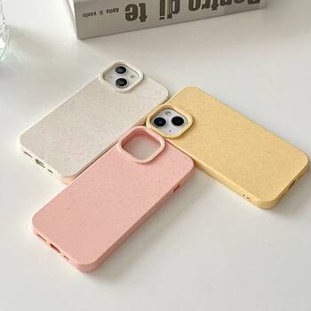 Wheat Shell Mobile Phone Case Suitable for Apple 16/15Iphone13/Xr/Max Mobile Phone Case Factory Wholesale Material