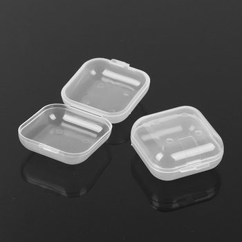 Transparent Plastic Storage Box Mini Jewelry Storage Box Packaging Box Medicine Box Jewelry Earplug Finishing Jewelry Box