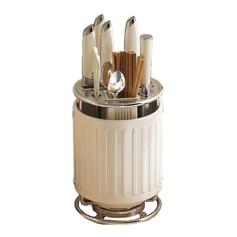 Kitchen Rotating Knife Rack Storage Rack Countertop Multifunctional Chopsticks Holder Knife Holder Integrated Storage Box Household Kitchen Knife Rack