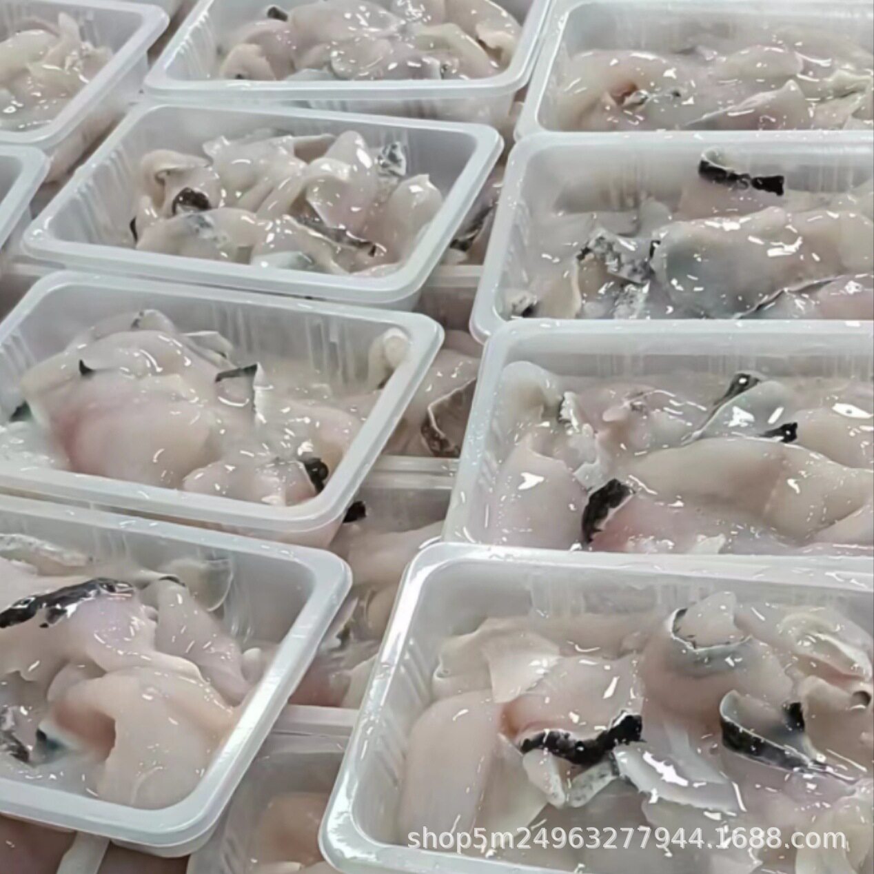 25 Packs of Boneless Black Fish Fillets, Boiled Fish, Pickled Fish, Hot Pot Black Fish Fillets, Prepared Raw Fish Fillets, Free Shipping