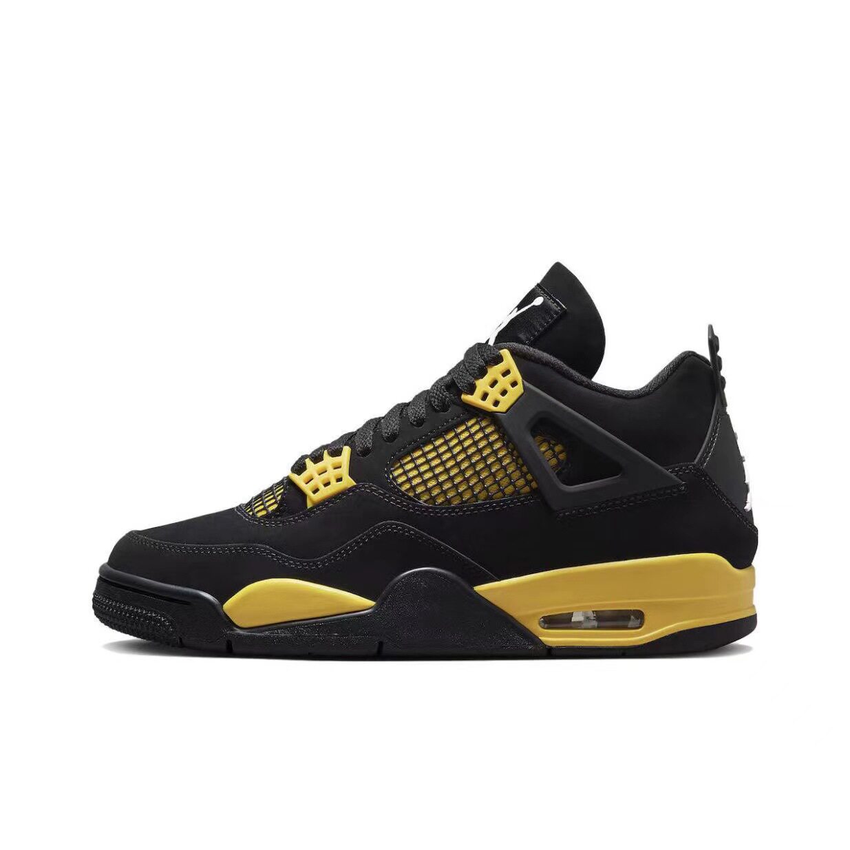 Putian pure original AJ4 actual combat basketball shoes white green black yellow thunder god and lightning mother classic style Joe 4 mid-top men's and women's basketball shoes
