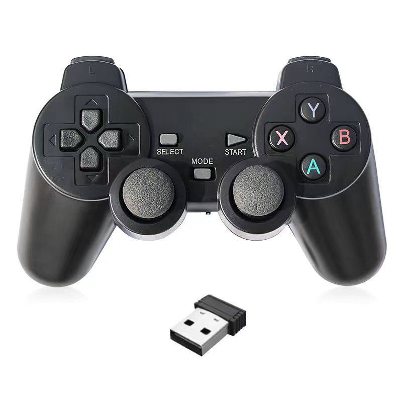 2.4G game console gamepad one drag two wireless handle for TV set-top box pc computer