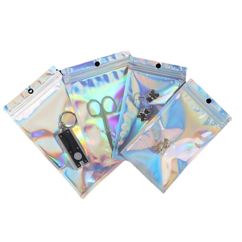 Laser Packaging Bag, Colorful Ziplock Bag, Data Cable Yin and Yang Bag, Digital Aluminum Foil Plastic Bag, Colorful Jewelry Bag