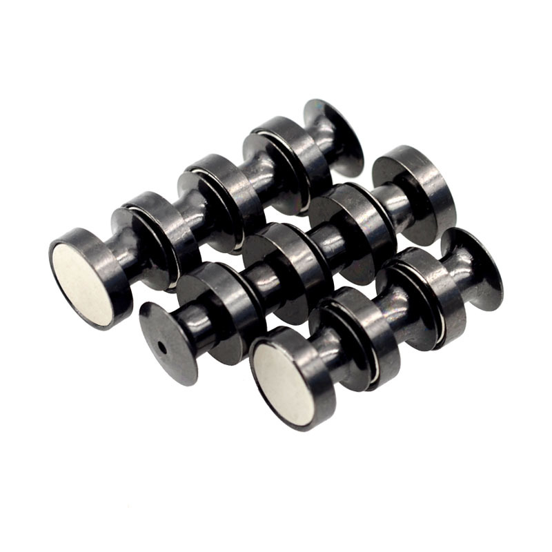 徽章豪华磁吸卡帽冰箱贴转换五金配件平头胸章厂牌磁吸旋转卡扣子