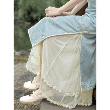 Hanfu Lace Petticoat Anti-Exposure Cheongsam Inner Skirt Anti-Static Underskirt