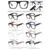 95167 Cross-Border Export New Anti-Blue Light Large-Frame Optical Frame European and American Fashionable Men's and Women's Glasses Frame for Women