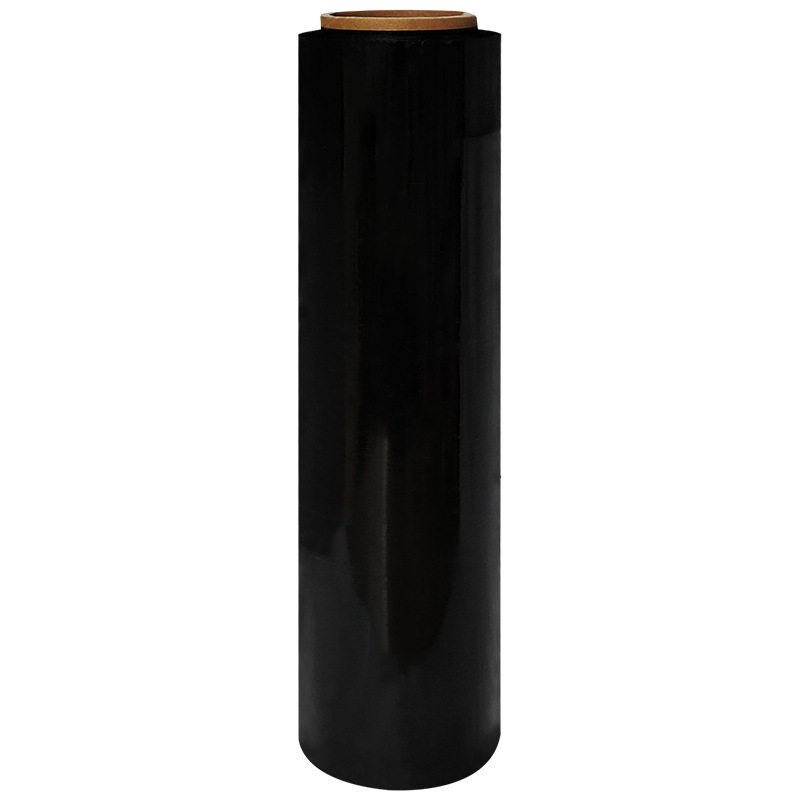 Black wrapping film manufacturers transparent stretch film PE wholesale agricultural moisturizing moving logistics large roll packaging film