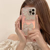 Bowknot Diamond Quicksand Case Suitable for Apple 17 Pro Max Phone Case iPhone 13/14 Set 16 Anti-Drop 2 for Women