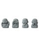 Creative Four Small Monk Home Decoration Desktop Tea Pet Decoration Micro Landscape Landscaping Crafts Gift