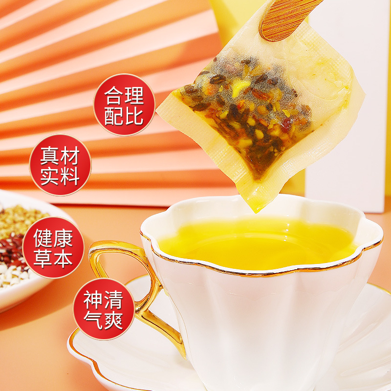 南京同仁堂六合乾坤红豆芡实薏米茶苦荞茶芡实赤小豆组合养生茶 - 图2
