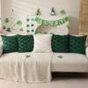 Cross-Border New St. Patrick's Day Clover Pillow Cover Plush Three-Dimensional Jacquard Sofa Cushion Cover Pillow