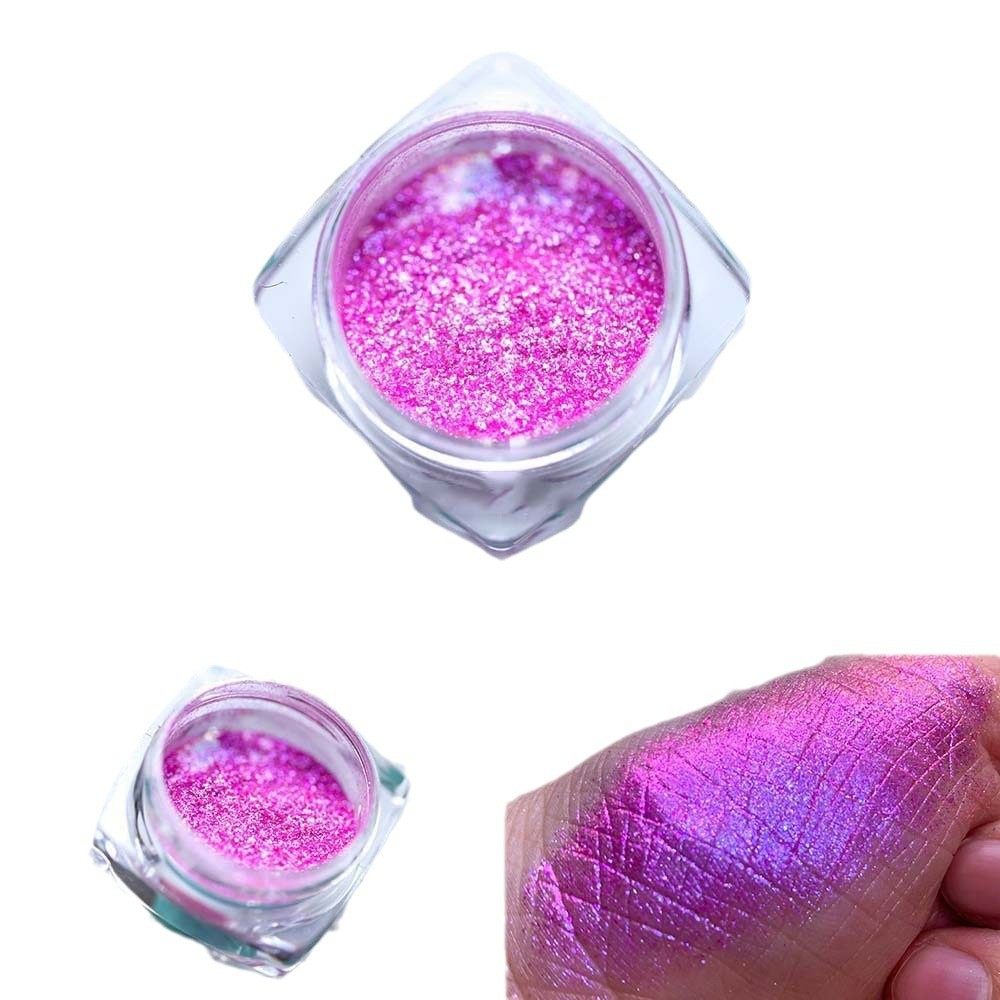 Nail art new cross-border chameleon powder magic neon powder color change polarized makeup eye shadow aurora powder manufacturers wholesale
