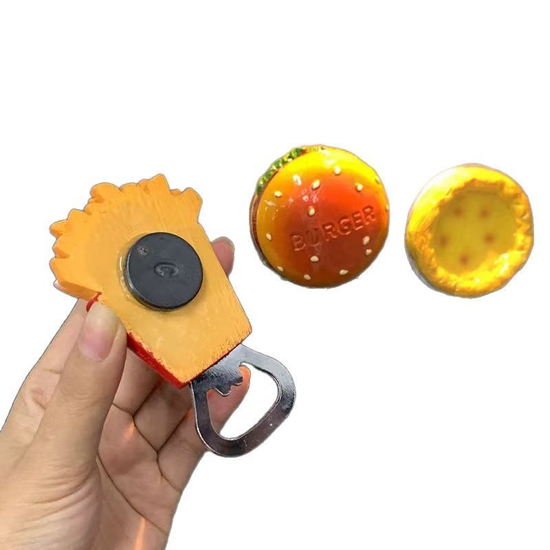 Cartoon Cute Crayfish Corn Carrot Candied Hawthorn Refrigerator Magnet Beer Bottle Opener Magnetic Screwdriver