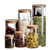 Glass Sealed Jar Food Grade Milk Powder Snack Cereal Tea Storage Transparent Kitchen Noodle Storage Jar
