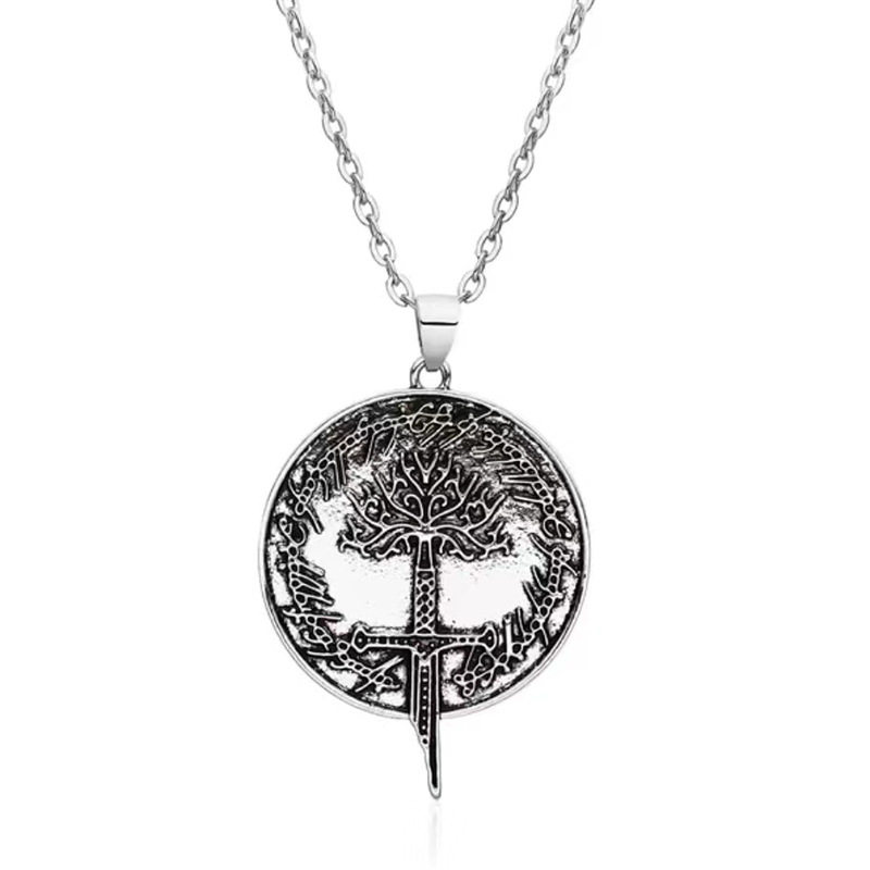 European and American movie Nasir sword necklace Aragon damaged Broken Sword model pendant pendant jewelry